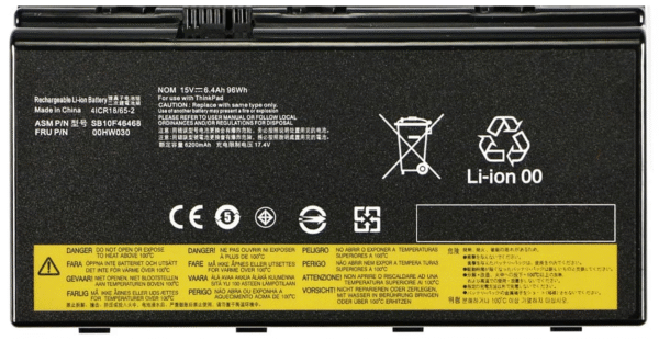 باتری لپ تاپ لنوو Lenovo ThinkPad P70 P71 01AV451 00HW030
